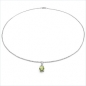 Preview: Collier/Halskette Peridot-Anhänger 925-Sterling-Silber-0,50 Karat