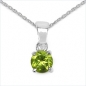 Preview: Collier/Halskette Peridot-Anhänger 925-Sterling-Silber-0,50 Karat